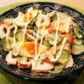 あーこ姐's cooksnap of when they made 食感！残り物でちくわと胡瓜の茹で卵サラダ.