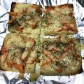 favirago's cooksnap of when they made あと一品！ケチャマヨかにかま★油揚げピザ.