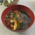 yuminan47k's cooksnap of when they made 椎茸ときざみ揚げの味噌汁.