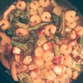 咲々味＠料理初心者's cooksnap of when they made エビタコブロッコリーの手抜きアヒージョ.