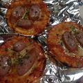 pomponn's cooksnap of when they made 餃子の皮でおつまみピザ.