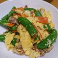 くまちーこ's cooksnap of when they made ☼スナップエンドウと豚バラの卵炒め.