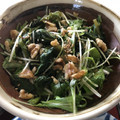 ☆Rokko☆'s cooksnap of when they made ゆでた法蓮草・春菊と生の水菜の和え物.