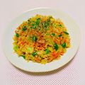 まあまま☆0403's cooksnap of when they made 簡単レンジ調理☆関西人のパラパラそばめし.