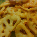 まんちかん616's cooksnap of when they made 冷凍お弁当お野菜おかず：蓮根の生姜焼き.