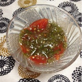 ぽぽきゅ's cooksnap of when they made めかぶとトマトの和え物.