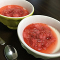 まこ1107's cooksnap of when they made レンジで1分☆簡単鮮やかいちごソース.