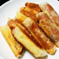 ミカ★ヅキ's cooksnap of when they made ウィンナー+チーズの餃子の皮巻き巻き〜♬.