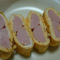 ☆shizu's cooksnap of when they made 巻き難さ解消！魚肉ソーセージ入り卵焼き.