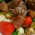みはみはっ's cooksnap of when they made 簡単節約♡ステーキと豆腐のごちそうサラダ.