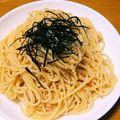 もこもこtrain's cooksnap of when they made 母のオハコ　たらこスパゲティー　簡単！.