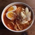 ママおとこ's cooksnap of when they made 《お昼に》クセになる辛さ 辛味噌うどん.