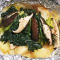 食いしん坊あー's cooksnap of when they made 鶏むね肉とほうれん草のホイル焼き☆.