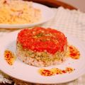 おかちゃん☆☆'s cooksnap of when they made サラダチキンのこじゃれたサラダ.
