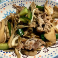 みのりっくす's cooksnap of when they made 豚バラと舞茸の炒め物.