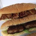 しげくん☆'s cooksnap of when they made ◆ハンバーグサンド◆ハンバーグリメイク.