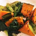 boorand's cooksnap of when they made 小松菜とかぼちゃのバター炒め.