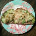 inLondon's cooksnap of when they made アボカド×たくあん♫マヨチーズトースト.
