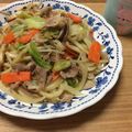 クックTA18MO☆'s cooksnap of when they made 鮮烈紅生姜焼きそば.