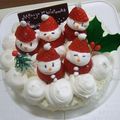 hiyotama's cooksnap of when they made 2007★苺サンタのクリスマスケーキ.