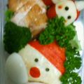 諒津勘吉's cooksnap of when they made 簡単サンタさんのおにぎり♪.