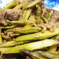 好き嫌い大王's cooksnap of when they made 牛肉とアスパラのウスターソース炒め.