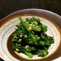 ♫mannie♫'s cooksnap of when they made 春菊とほうれん草のピーナッツ和え.