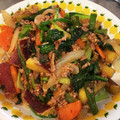 ooomihooo's cooksnap of when they made さつま芋＆ほうれん草のブタ味噌炒め.