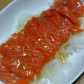 ナーちゃん's cooksnap of when they made 簡単！黒酢サーモンマリネ.