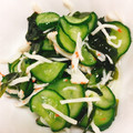 まゆ＊。's cooksnap of when they made ♡きゅうりとわかめの酢の物がアレンジ♡.