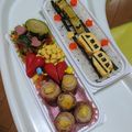 さるぱんだ's cooksnap of when they made キャラ弁☆プラレール弁当☆.