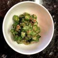 FujikoUK's cooksnap of when they made オクラの梅おかか和え♪.