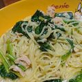 みわきくりん's cooksnap of when they made ほうれん草とツナのクリームパスタ.