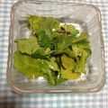 ぽぽきゅ's cooksnap of when they made ルッコラのごま油と塩昆布和え.