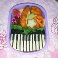 ☆ちぇる富士☆'s cooksnap of when they made キャラ弁＊スライスチーズのピアノ♪.