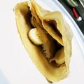 pvt's cooksnap of when they made 小麦粉、牛乳、卵を使わないクレープ.