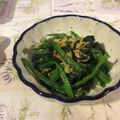 Amalka's cooksnap of when they made ＊網えびとほうれん草のナムル＊.