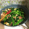 ぽんぽこ2486's cooksnap of when they made 菜の花　ガーリック炒め.