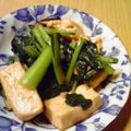 ゆぴい's cooksnap of when they made ご飯に合う☆小松菜と豆腐の炒め物.