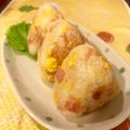 S＊mama♡'s cooksnap of when they made ベーコンたまごおにぎり.