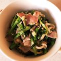 Yuipote's cooksnap of when they made 簡単♪クレソンとベーコンのガーリック炒め.