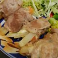 立花六花's cooksnap of when they made ポン酢で簡単！豚コマinしそチーズポテト.