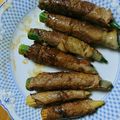 あんアキ's cooksnap of when they made おくらとヤングコーンの肉巻き.
