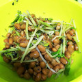 ユーロン's cooksnap of when they made あと一品に簡単♡豆苗の納豆和え.
