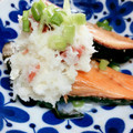 みっくママ's cooksnap of when they made とぅるん♪しゃけに梅マヨおろしのせました.