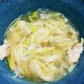 クックY08S17☆'s cooksnap of when they made 豚と春雨の中華スープ.