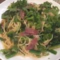 chibieru's cooksnap of when they made ほうれんそう&ベーコンの和風パスタ.