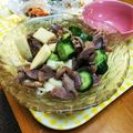 つゆくん's cooksnap of when they made 砂肝と長芋ときゅうりのポン酢あえ.
