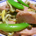 Rick_t's cooksnap of when they made スナップエンドウとスパムの☆マヨ炒め.