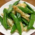 YUKIKI☆'s cooksnap of when they made スナップエンドウと新じゃがの炒め物.